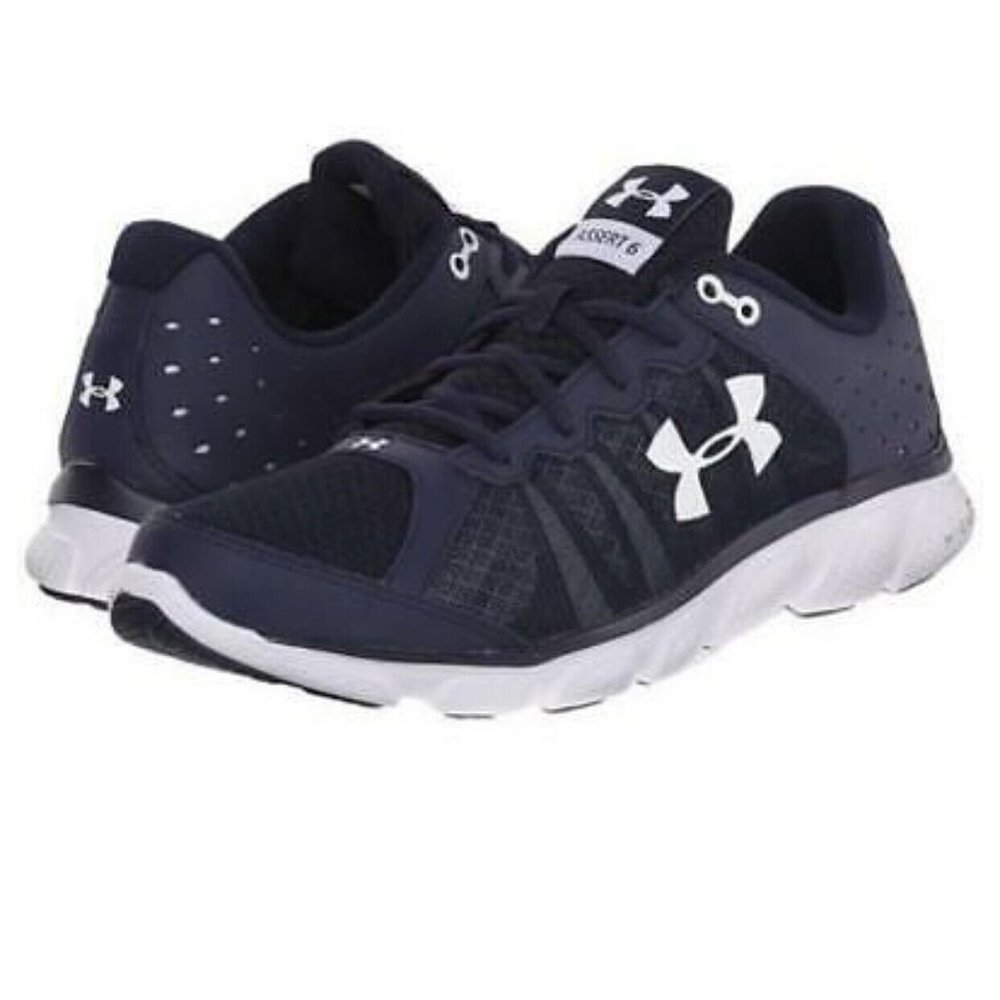 Under Armour, 1266224-410, UA Micro G Assert 6, MDN/WHT/WHT Size 8